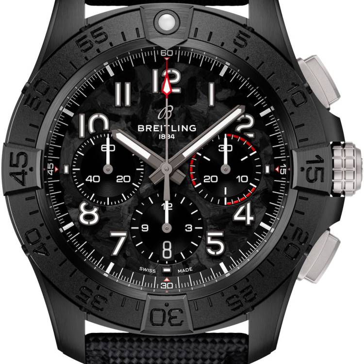 Breitling Watch Avenger B01 Chronograph 44 Night Mission Carbon
