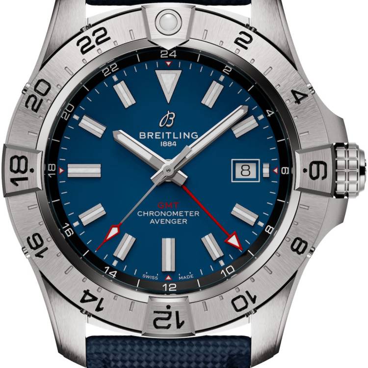 Breitling Watch Avenger Automatic GMT 44 Blue