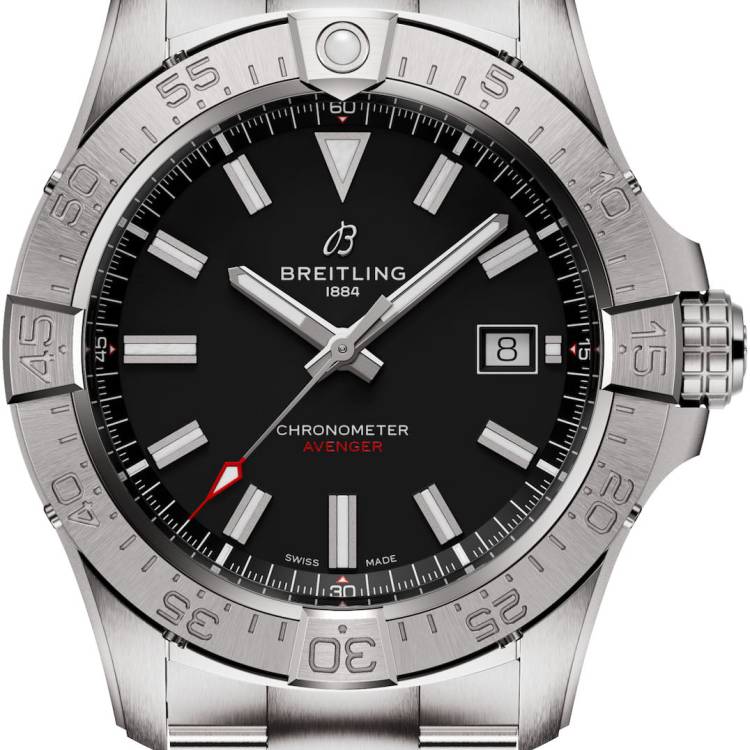 Breitling Watch Avenger Automatic 42 Black Bracelet