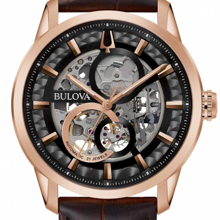 Bulova Watch Classic Sutton Automatic Mens - Black
