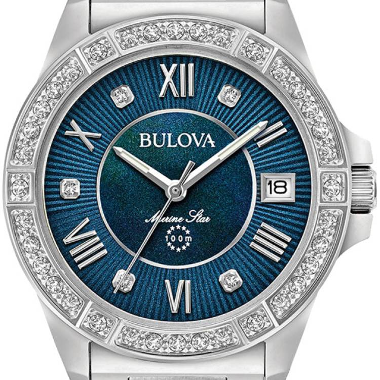 Bulova Watch Marine Star Ladies - Blue