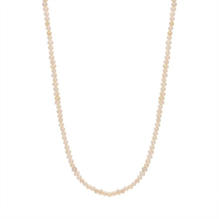 Cameo Italy Sterling Silver Pearl Necklet 45cm D