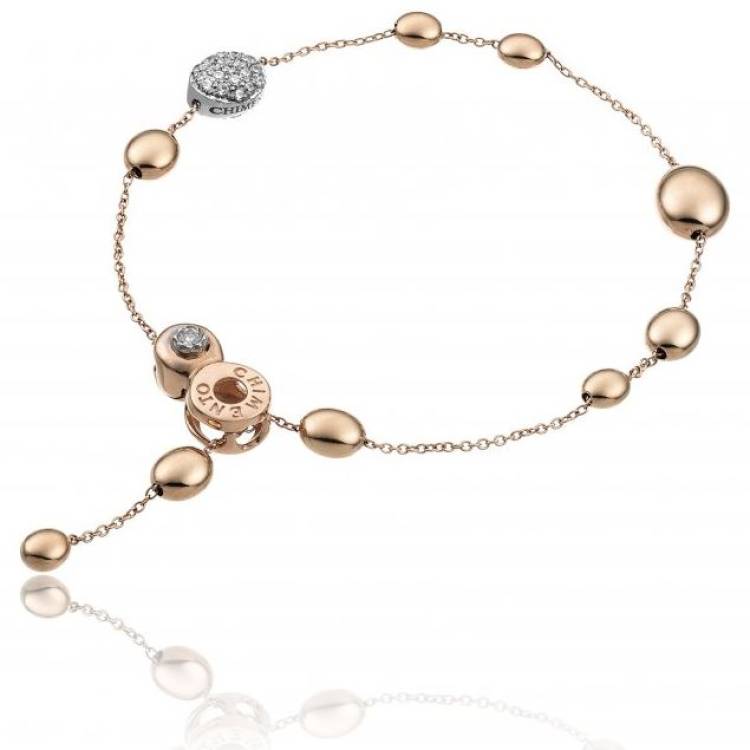 Chimento Armillas Acqua 18ct Rose Gold 0.27ct Diamond Bracelet - Option1 Value Gold
