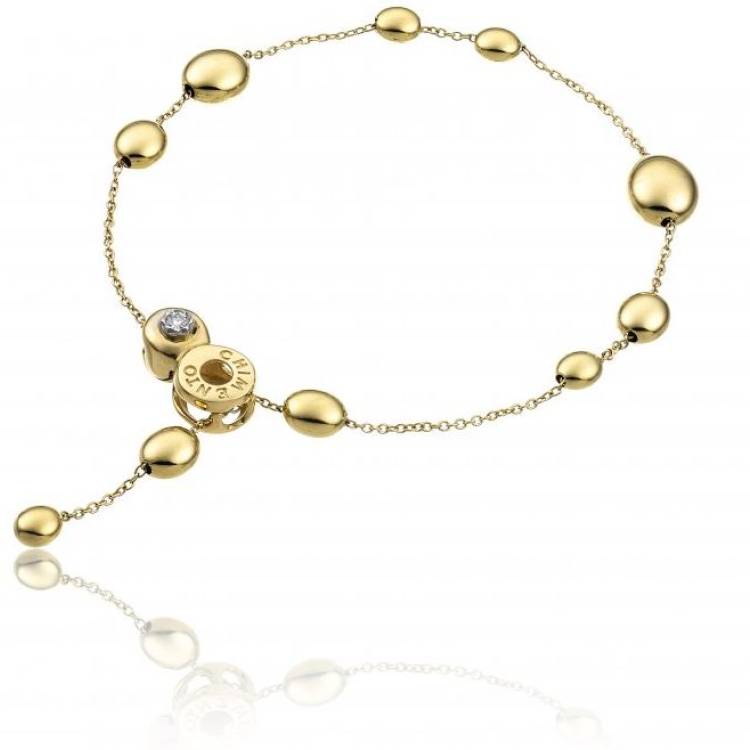 Chimento Armillas Acqua 18ct Yellow Gold 0.03ct Diamond Bracelet - Option1 Value Gold
