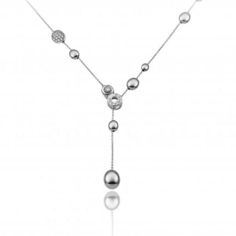 Chimento Armillas Acqua 18ct White Gold 0.27ct Diamond Necklace
