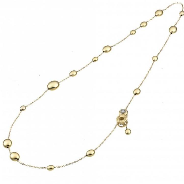 Chimento Armillas Acqua 18ct Yellow Gold 0.03ct Diamond Necklace