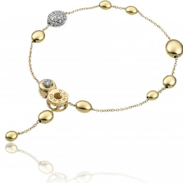 Chimento Armillas Acqua 18ct Yellow Gold 0.27ct Diamond Bracelet - Option1 Value Gold