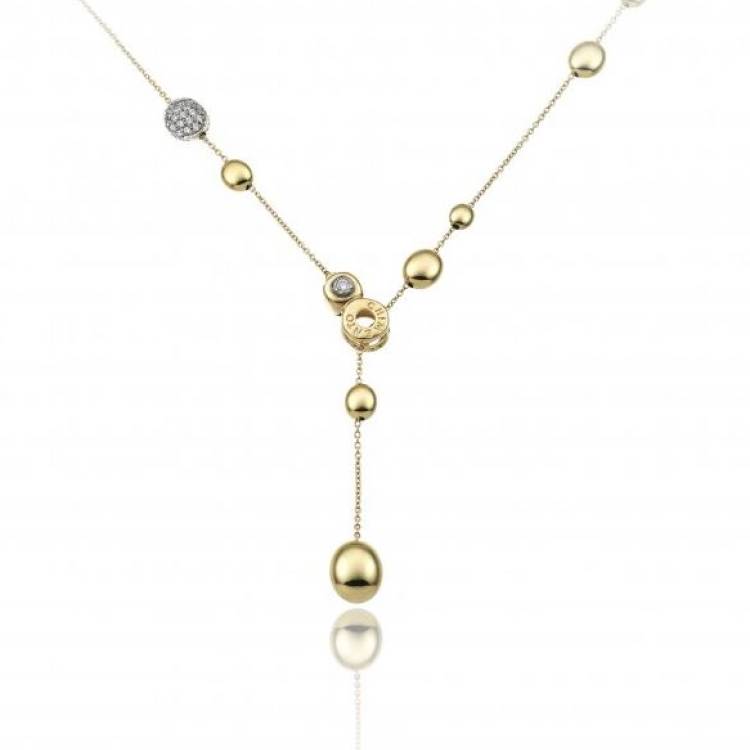 Chimento Armillas Acqua 18ct Yellow Gold 0.27ct Diamond Necklace