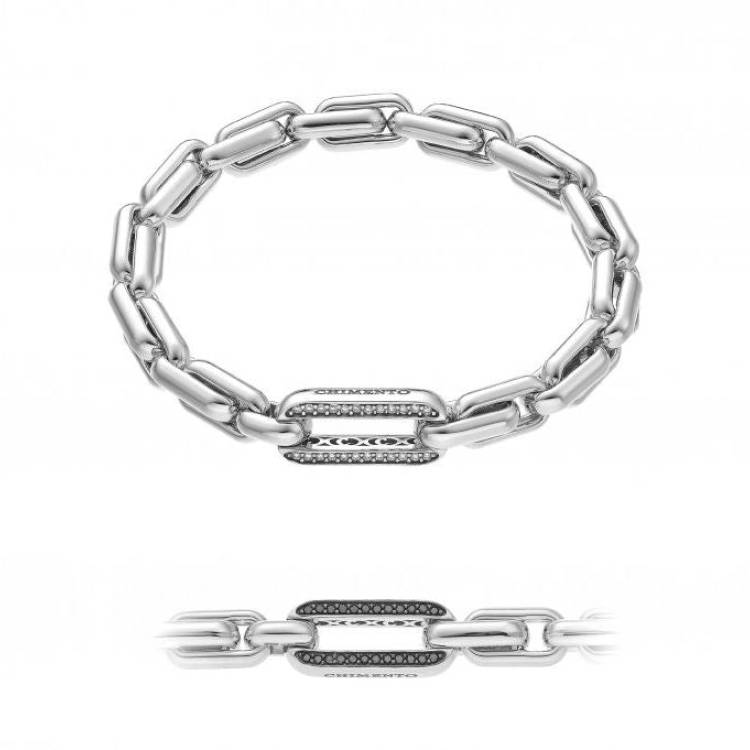 Chimento X-tend 18ct White Gold White and Black Diamond Stretch Bracelet - 21cm