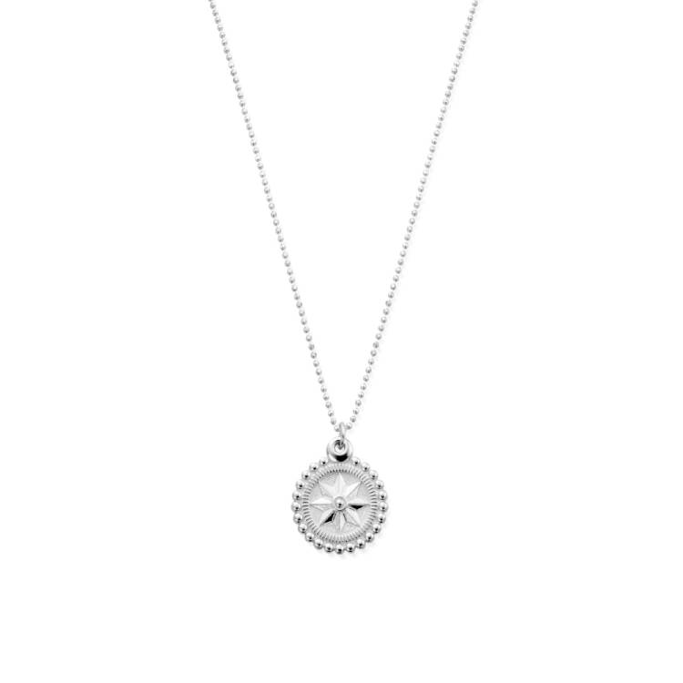 Chlobo Boho Luxe Diamond Cut Chain with Bobble Compass Pendant