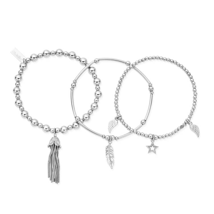 Chlobo Boho Luxe Guidance Set of 3 Bracelets