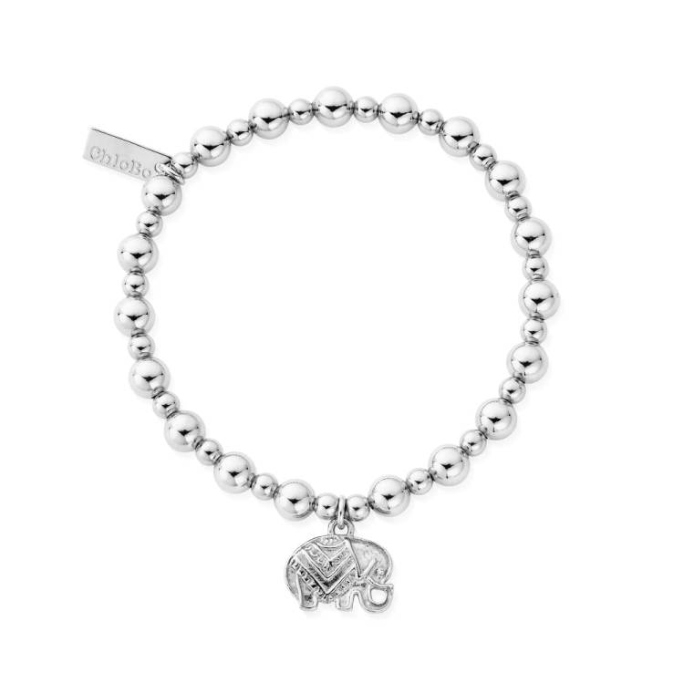 Chlobo Boho Luxe Mini Small Ball Elephant Bracelet