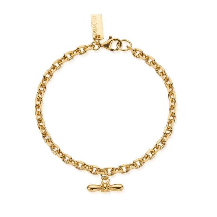 ChloBo Gold Plated Sterling Silver Balanced Aura Bracelet