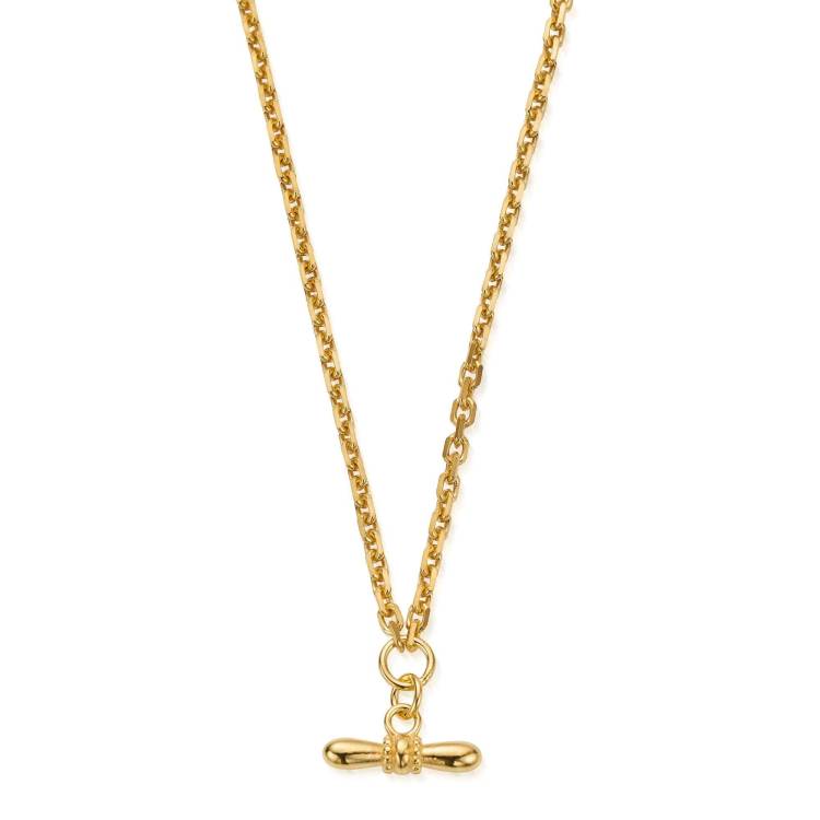 ChloBo Gold Plated Sterling Silver Balanced Aura Necklace