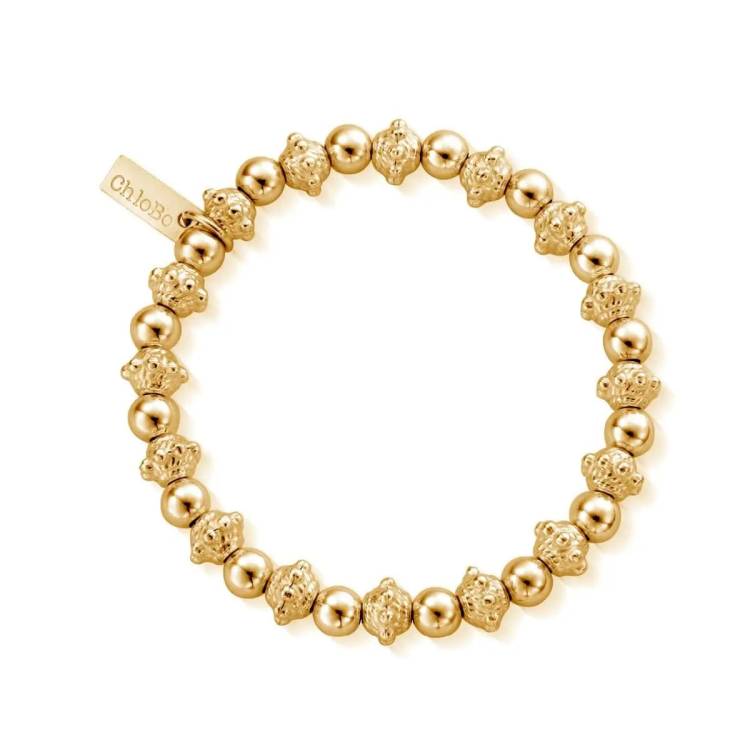 ChloBo Gold Plated Sterling Silver Fearless Bracelet - Sterling Silver