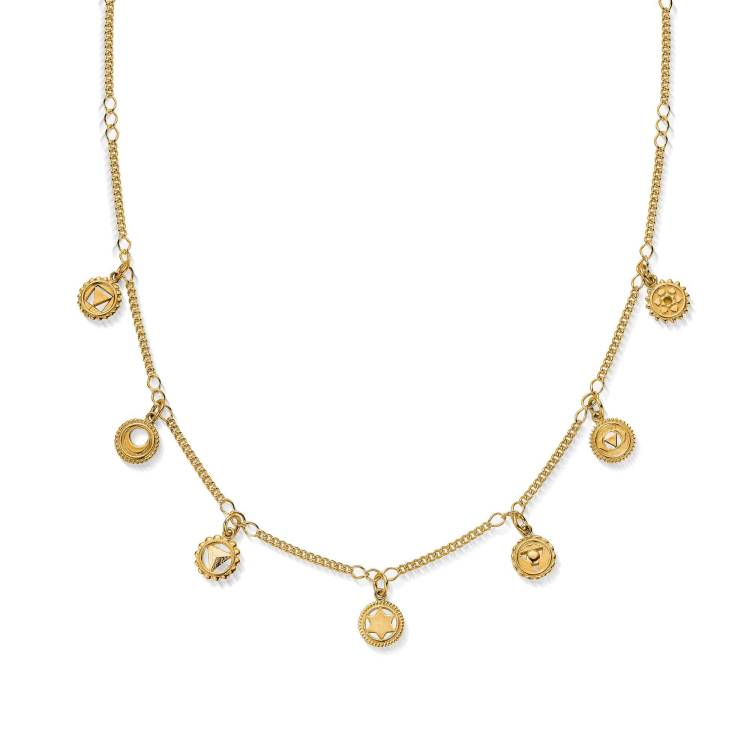 ChloBo Gold Plated Sterling Silver Positive Vibes Necklace