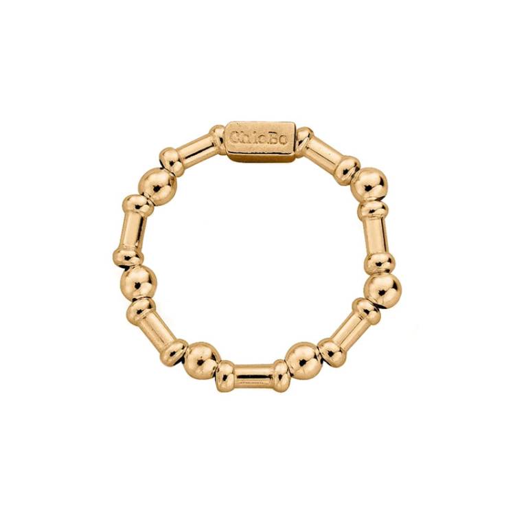 ChloBo Gold Plated Sterling Silver Rhythm of Water Stretch Ring - L