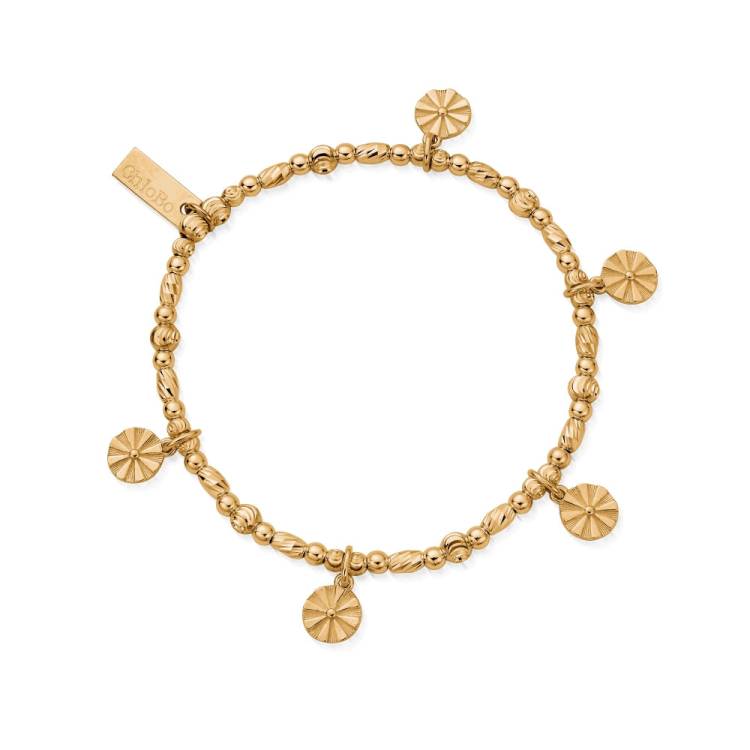 Chlobo Iconics Gold Plated Creative Balance Bracelet