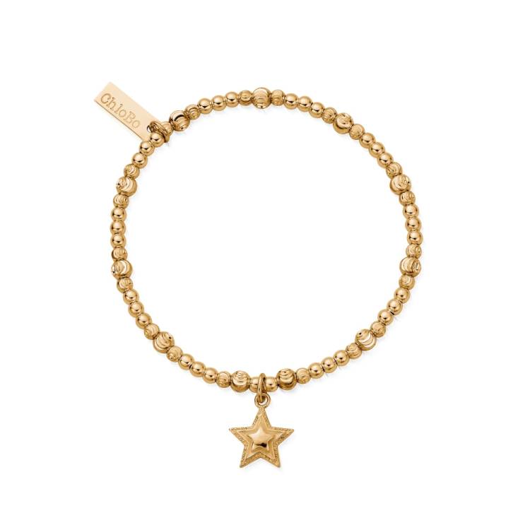 Chlobo Iconics Gold Plated Cute Sparkle Beaming Star Bracelet