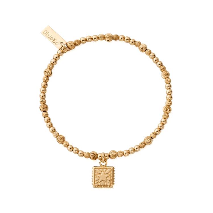 Chlobo Iconics Gold Plated Cute Sparkle Celestial Star Bracelet