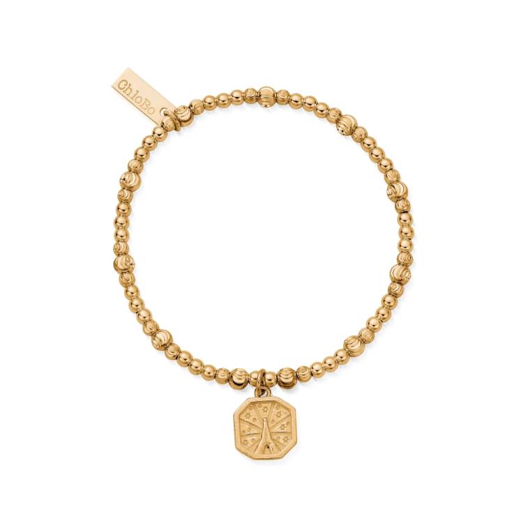 Chlobo Iconics Gold Plated Cute Sparkle Divine Connection Bracelet