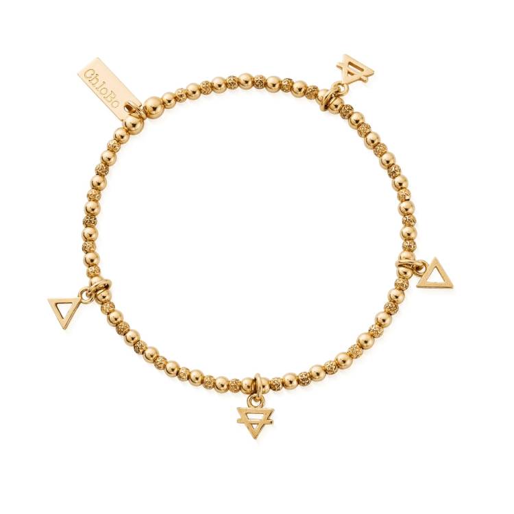 Chlobo Iconics Gold Plated Multi Charm Elements Bracelet