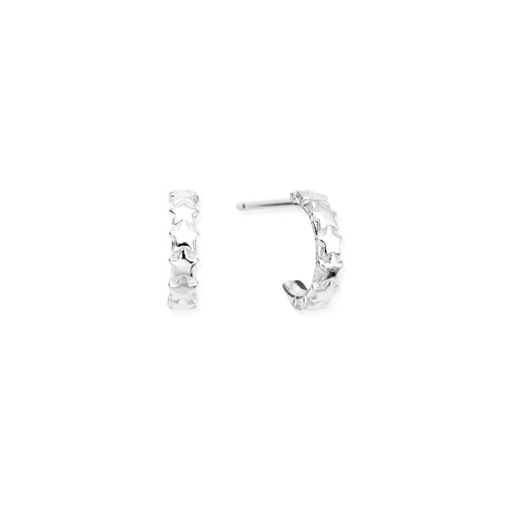 Chlobo Iconics Tiny Multi Star Huggie Hoop Earrings