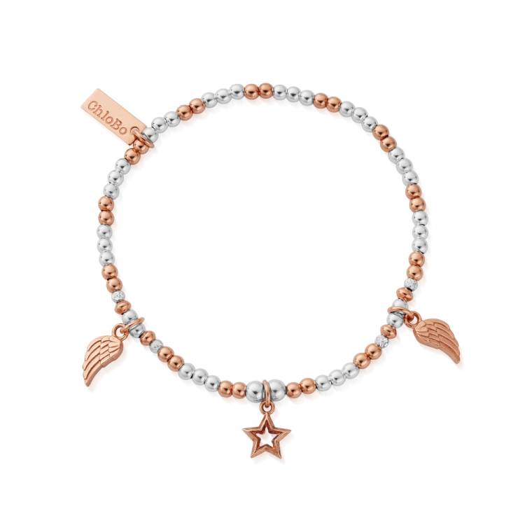 Chlobo Mixed Metal Rose Gold Plated and Silver Everyday Seeker Bracelet