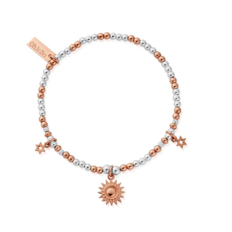 Chlobo Mixed Metal Rose Gold Plated and Silver Everyday Skies Bracelet