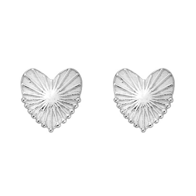 ChloBo Sterling Silver Glowing Beauty Stud Earrings - Sterling Silver