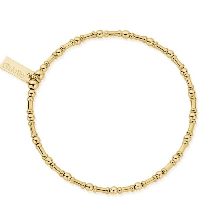 ChloBo Sterling Silver Gold Plated Rhythm Of Water Bracelet - Yellow Gold PVD
