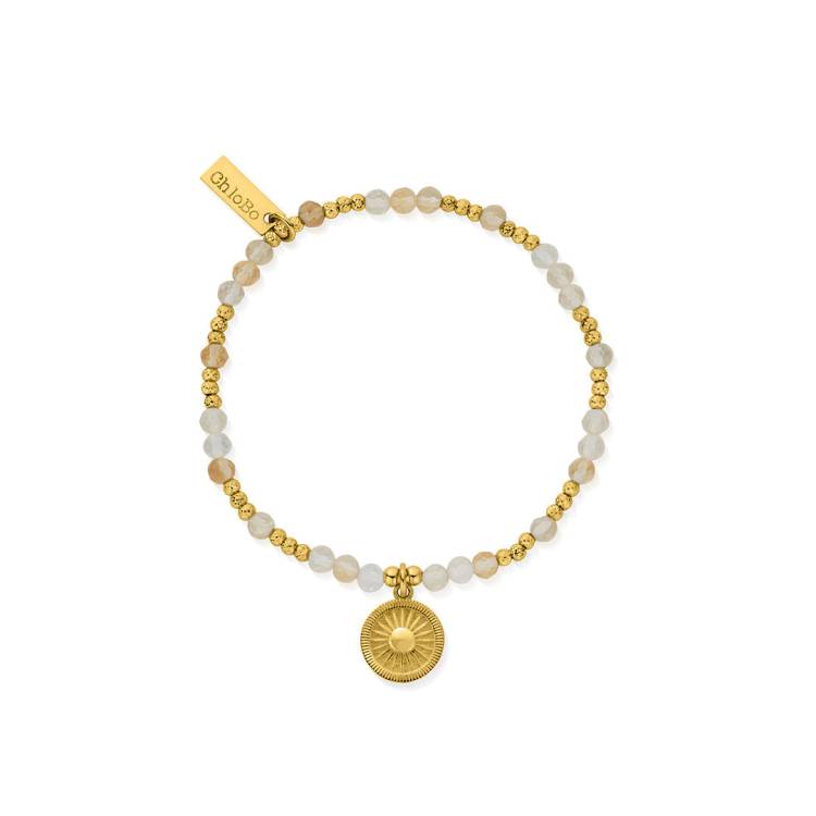ChloBo Sterling Silver Gold Plated Sun Catcher Citrine Bracelet - Yellow Gold PVD