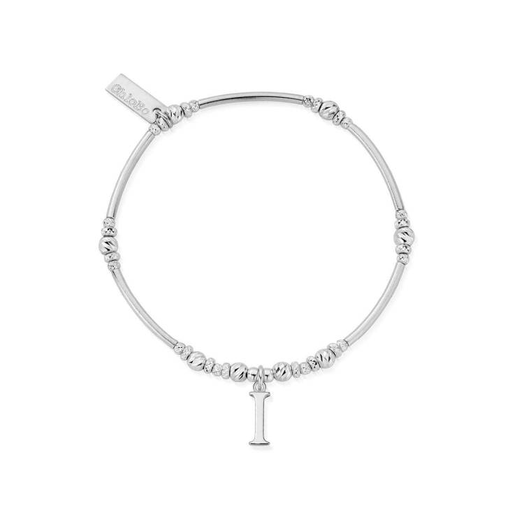ChloBo Sterling Silver Initial Bracelet I - Silver