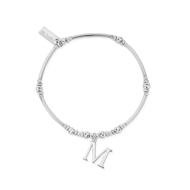 ChloBo Sterling Silver Initial Bracelet M - Silver