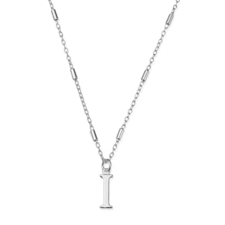 ChloBo Sterling Silver Initial Necklace I - Silver