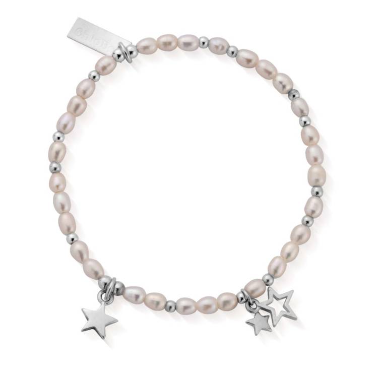ChloBo Sterling Silver Lifelong Magic Pearl Bracelet - Silver