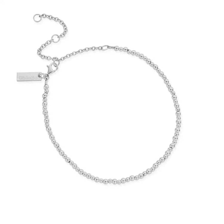 ChloBo Sterling Silver Mini Cute Anklet - Sterling Silver