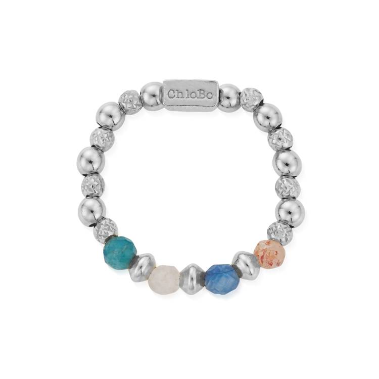 Chlobo Sterling Silver Shadows of Peace Ring - M