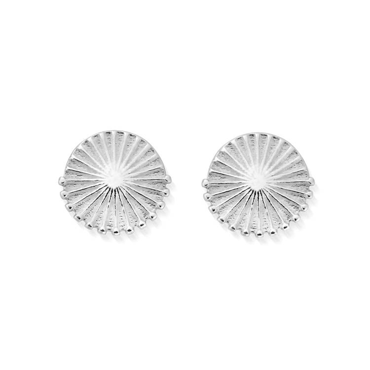 ChloBo Sterling Silver Sun Burst Stud Earrings - Sterling Silver