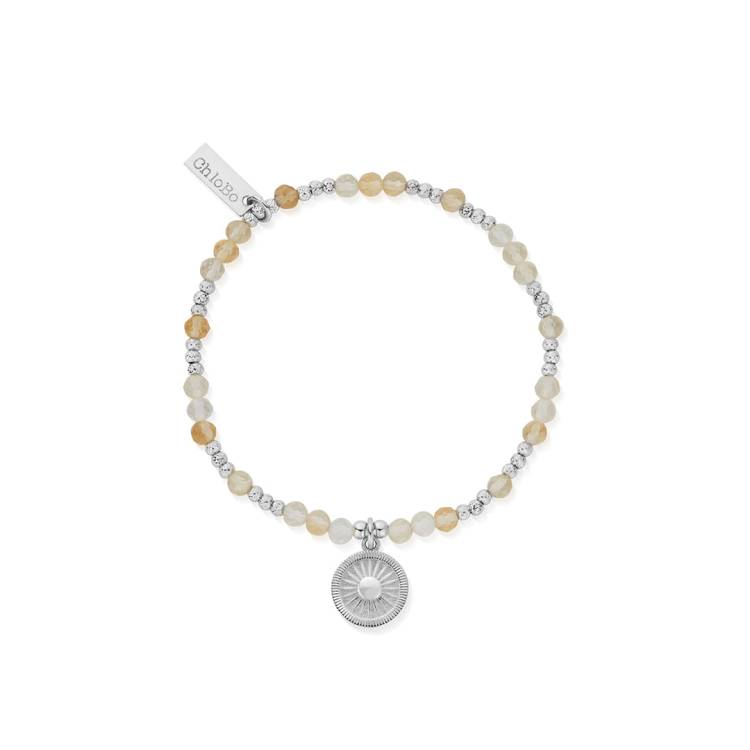 ChloBo Sterling Silver Sun Catcher Citrine Bracelet - Sterling Silver