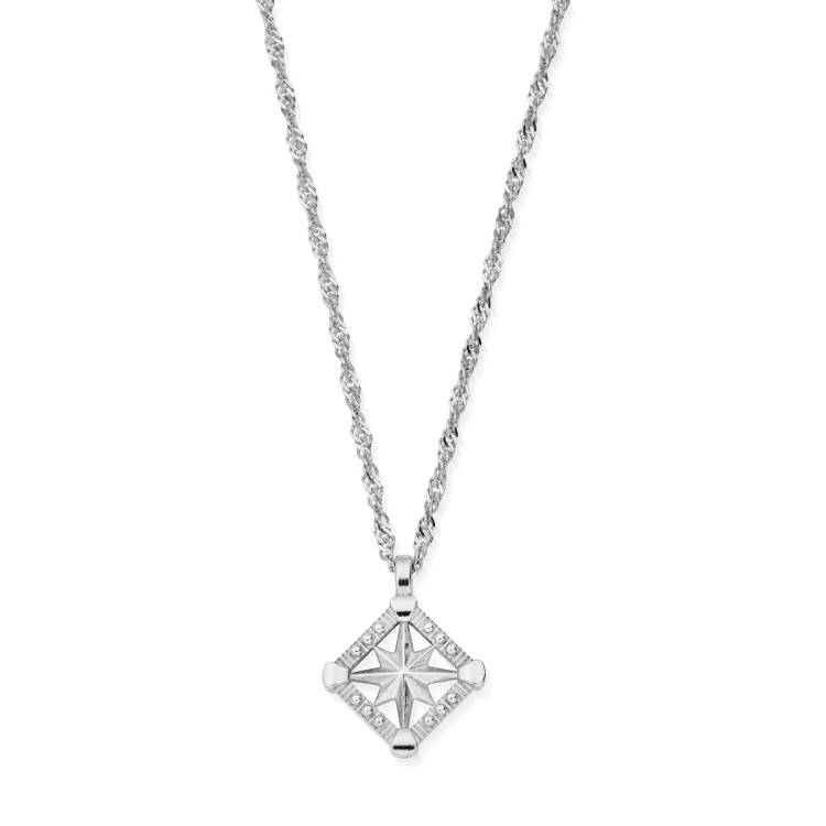 ChloBo Wandering Free Sterling Silver Twisted Rope Chain Inner Guidance Necklace - Silver