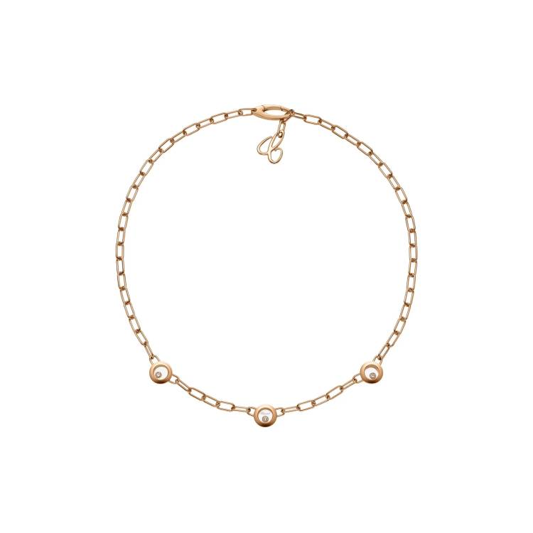 Chopard Happy Diamonds Icons 18ct Rose Gold 0.15ct Diamond Necklace