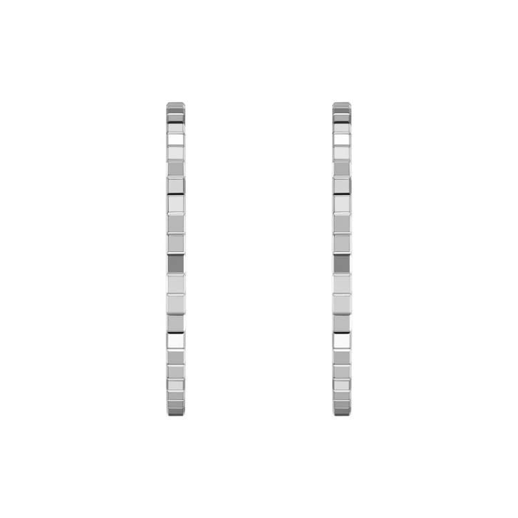 Chopard Ice Cube 18ct White Gold Hoop Earrings