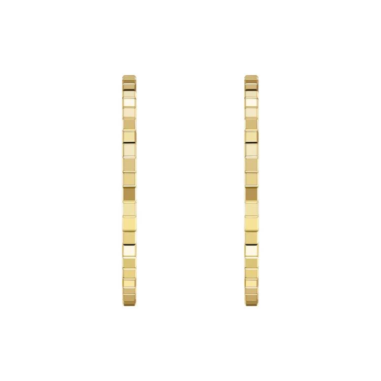 Chopard Ice Cube 18ct Yellow Gold Hoop Earrings