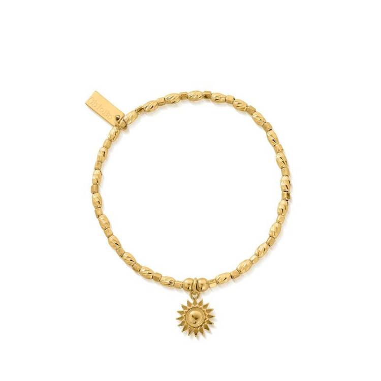 ChloBo Sterling Silver Gold Plated Soul Glow Sunshine Bracelet - Yellow Gold PVD