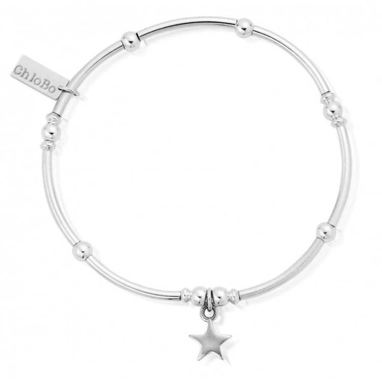 ChloBo Sterling Silver Mini Noodle Ball Star Bracelet - Sterling Silver