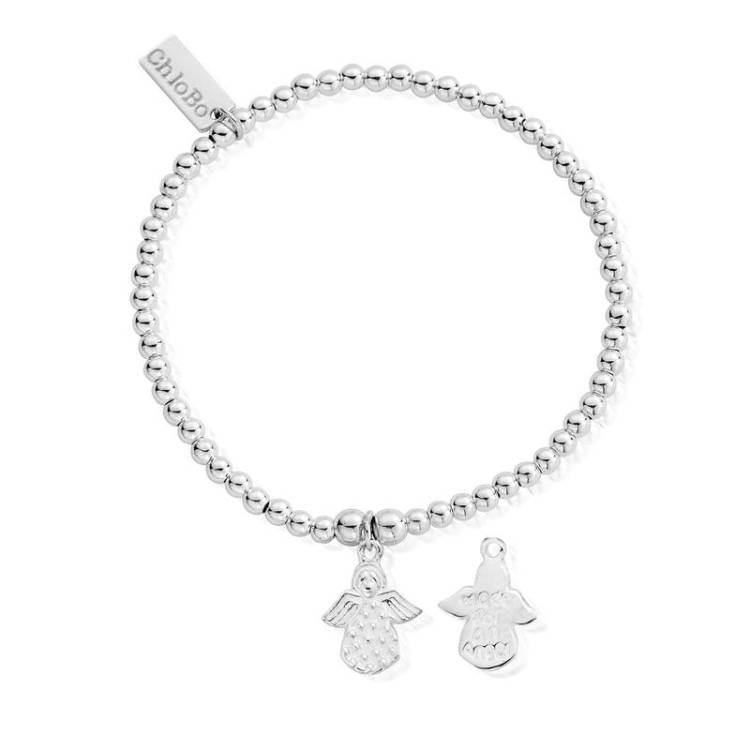 ChloBo Sterling Silver Cute Charm Made For An Angel Bracelet - Sterling Silver