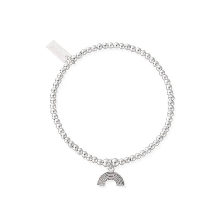 ChloBo Sterling Silver Cute Charm Rainbow Bracelet - Sterling Silver
