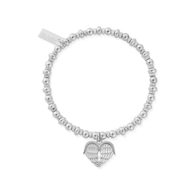 ChloBo Sterling Silver Didi Sparkle Heavenly Heart Bracelet - Sterling Silver