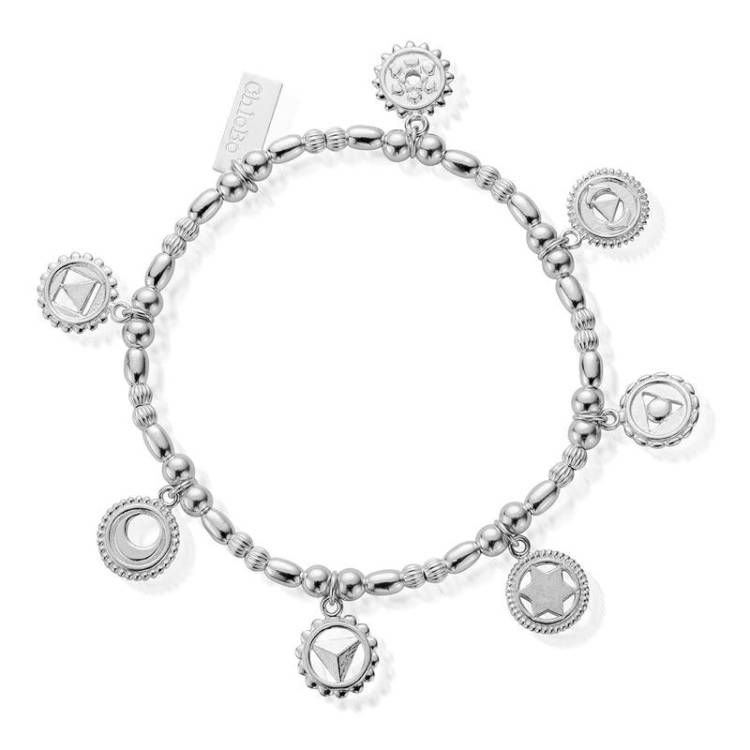 ChloBo Sterling Silver Positive Vibes Bracelet - Sterling Silver